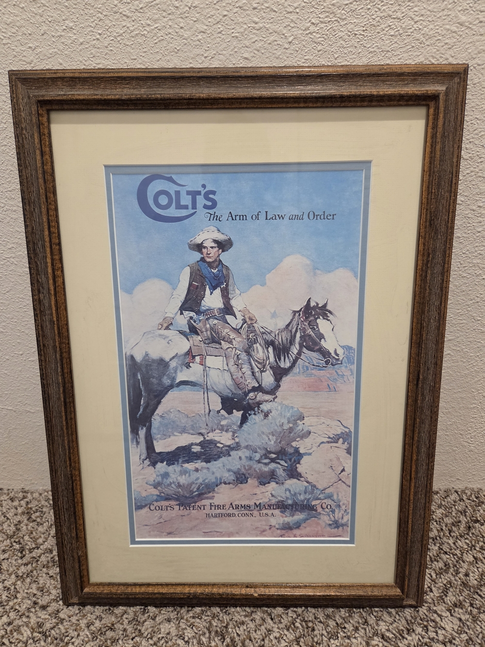 1920s Colt's: "The Arm of Law and Order" - Reproduction Poster
